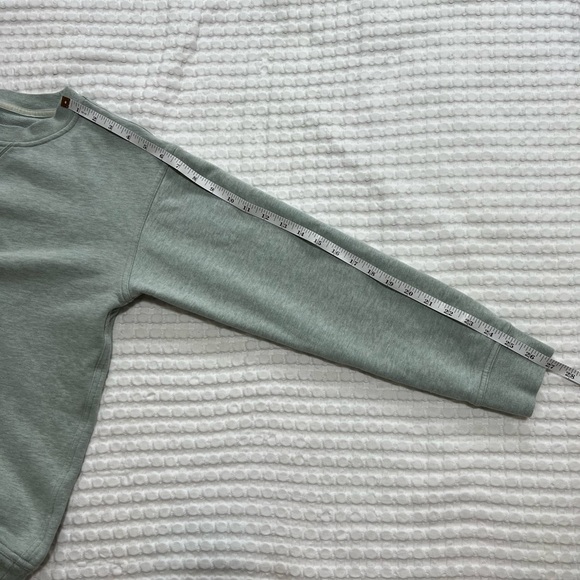 Lululemon All Yours Crew Terry Sweatshirt in Heathered Island Mist - Picture 8 of 10
